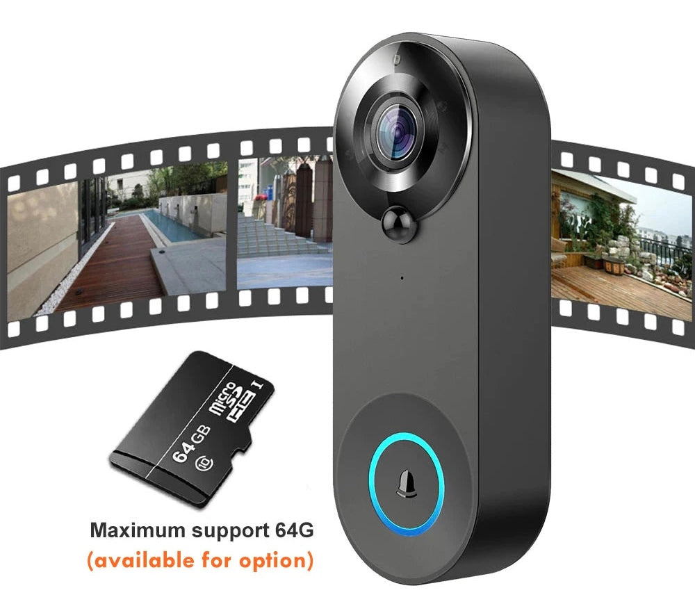 Wireless Video Doorbell with Motion Detection