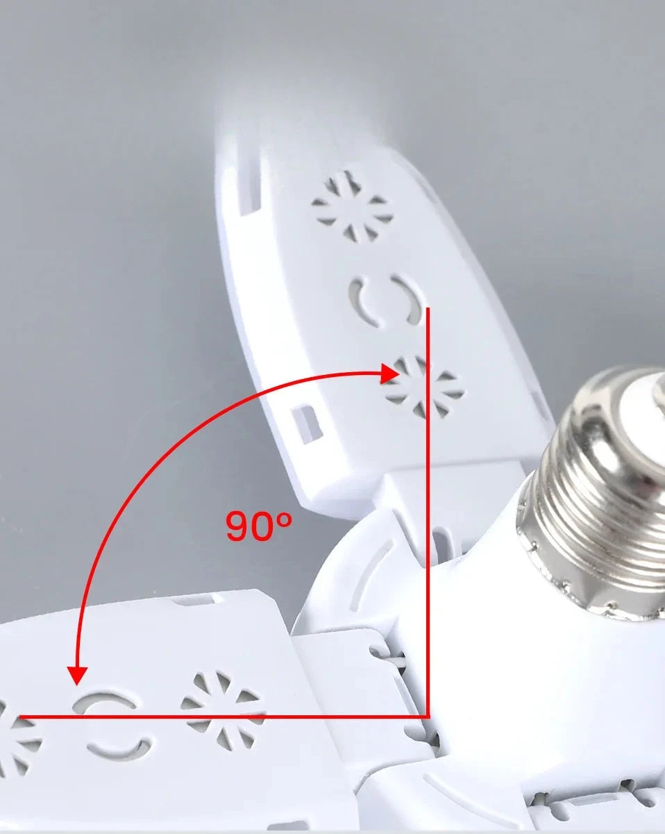 Fan-Shaped Deformable LED Bulb