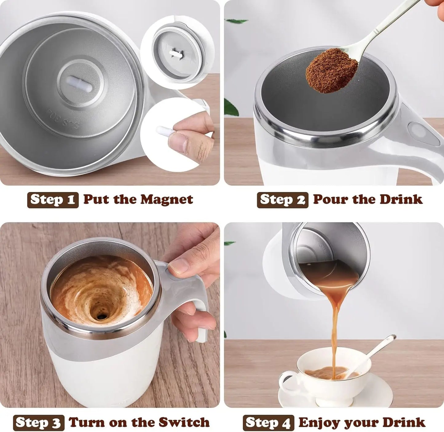 Automatic Magnetic Stirring Mug
