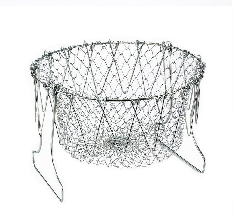 Stainless Steel Folding Fry Basket