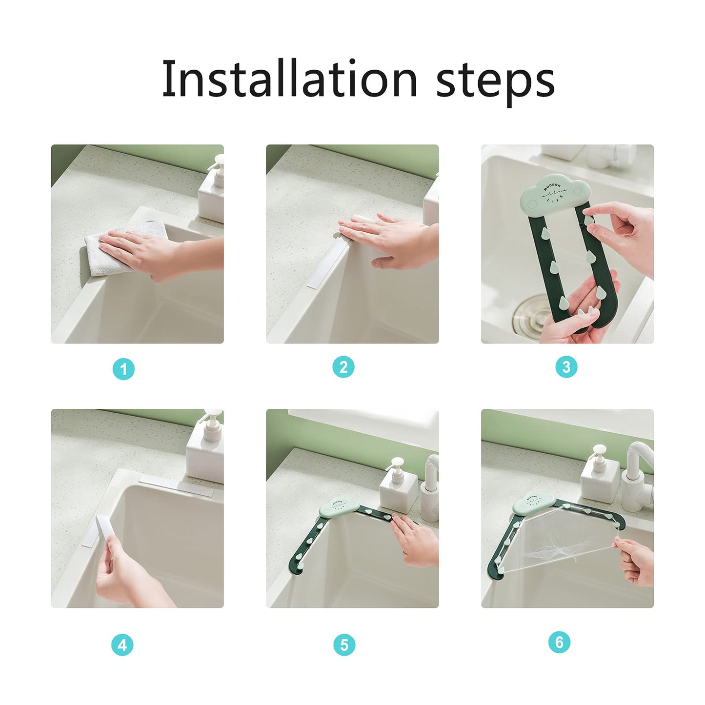 Sink Drain Filter Rack