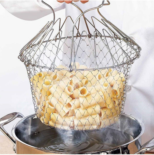 Stainless Steel Folding Fry Basket