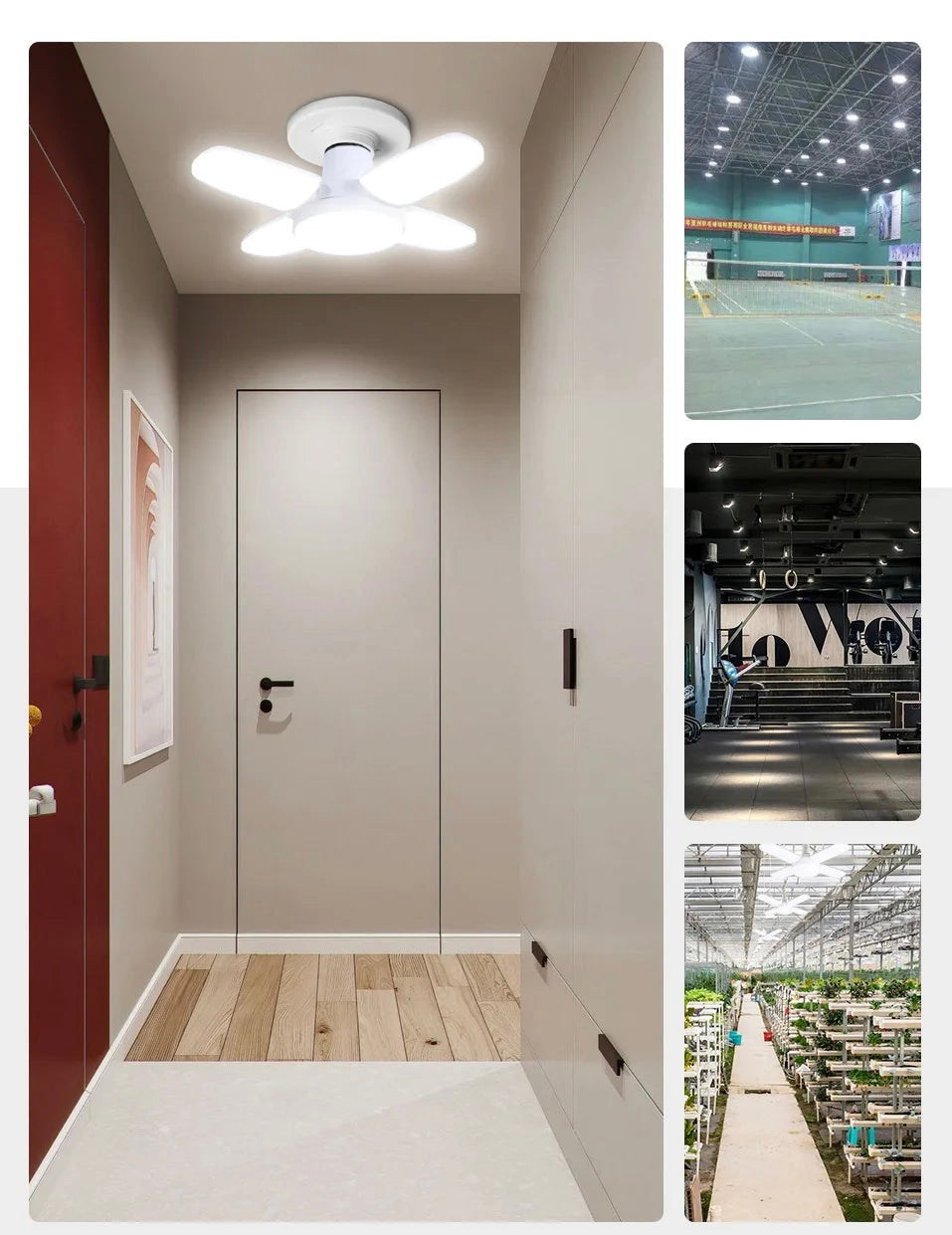 Fan-Shaped Deformable LED Bulb