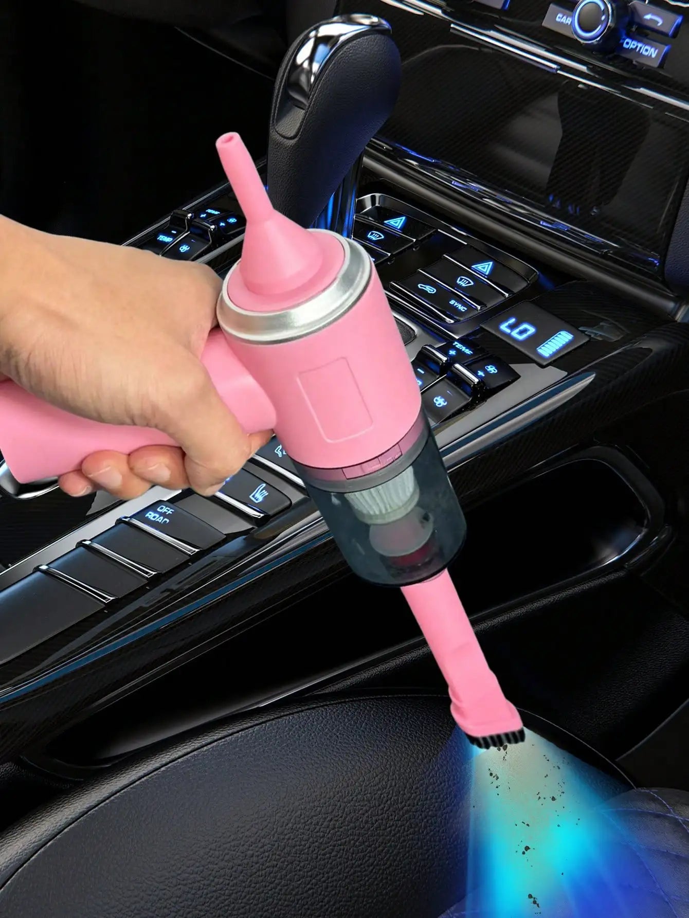 3-in-1 Mini Vacuum Cleaner – USB Rechargeable Handheld for Car & Home